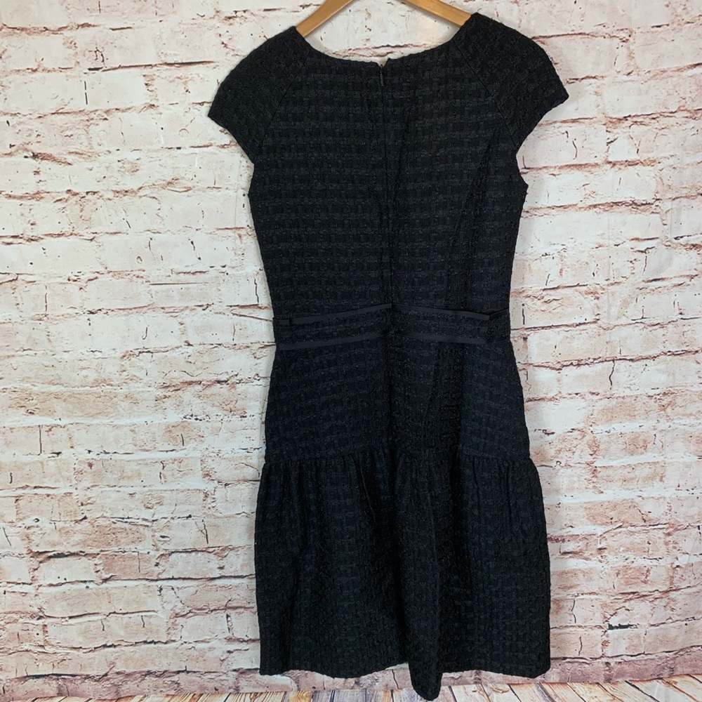 Carolina Herrera Textured Wool Cap Sleeve Dress - Picture 7 of 8